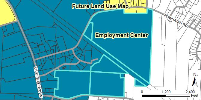Consistency with Adopted Plans: 2040 Comprehensive Plan The 2040 Comprehensive Plan designates the subject parcels as Employment Center.