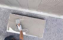materials for installation of ceramic tiles,