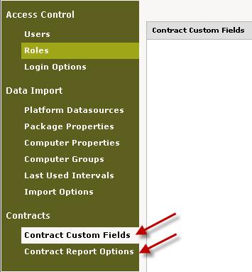 To define the order in which licenses are allocated to computers in a group, use the Contract Report Options tab in the Control Panel.