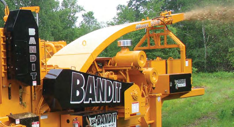 A Bandit whole tree chipper will lower your fuel cost per ton by as much as 30 percent! Our throwing system will load trailers to their capacity using less energy.
