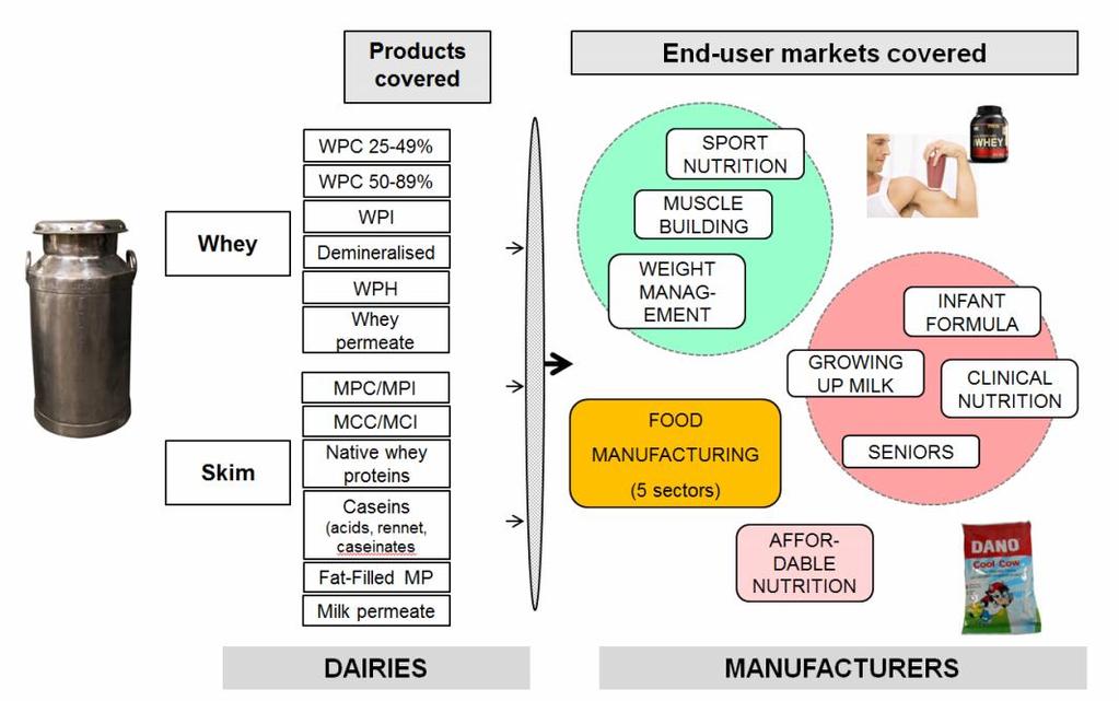 3. Scope Multi ingredient, end-user market, country and operator cover The multi-dimensional nature of our study ingredient / country / producer dairy; and: end-user market / ingredient / country /