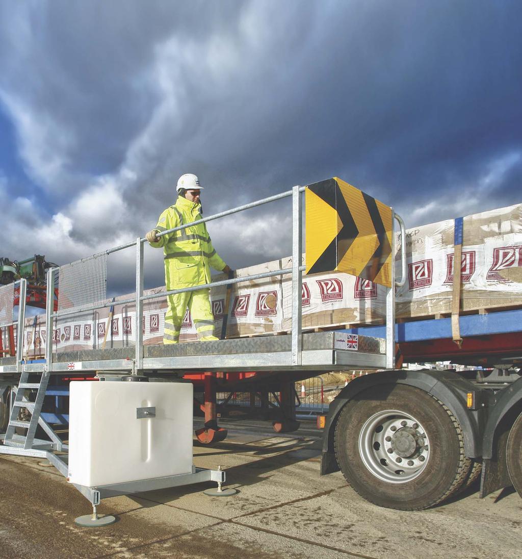 Contents 4 Features of LoadSafe platforms 6 Product Selector 10 Flexible design 11 Staying safe on site LOADSAFE PUTTING SAFETY FIRST More than 75% of major falls from vehicle incidents