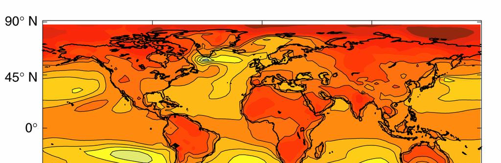 Change in annual temperatures for the 2050s The change in annual temperatures for the 2050s