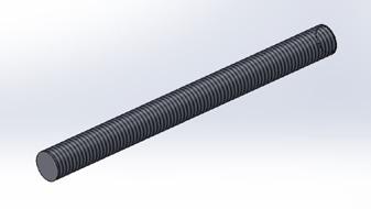 Threaded Rod 55 55B Plain Carbon Steel (3/8 6 ) 28 40 B3213 Bolt 56 56B