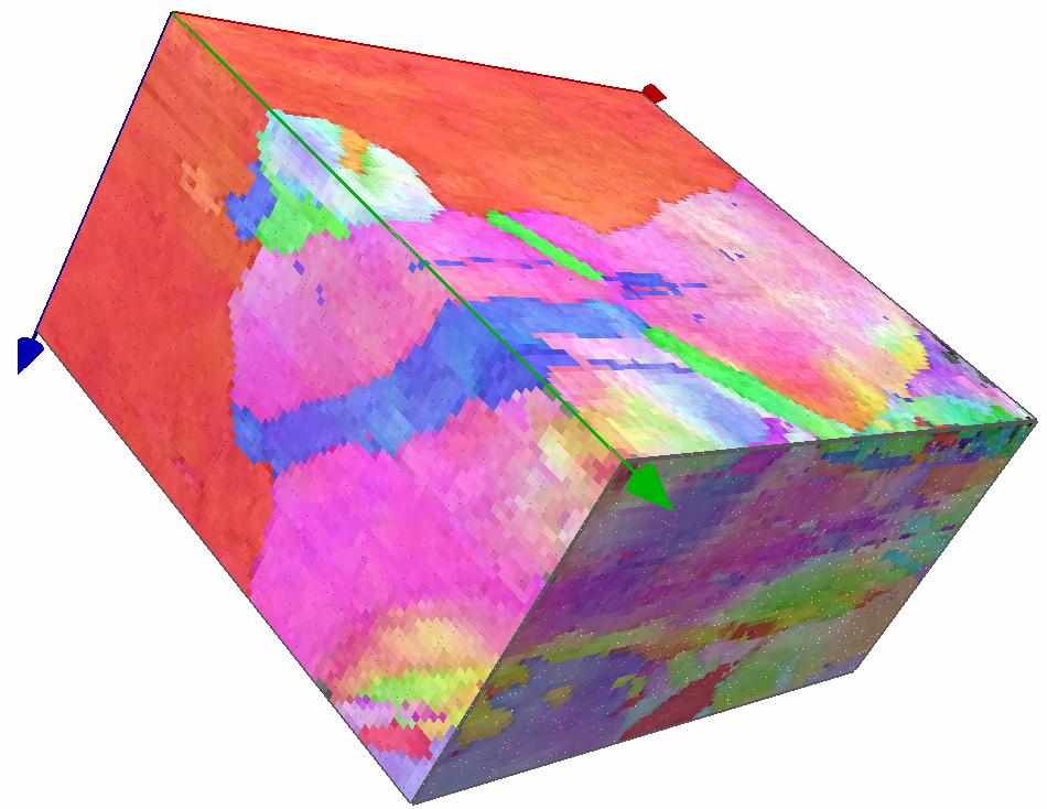 3D EBSD with Fast EBSD mapping Sample: Copper 51 layers 0.
