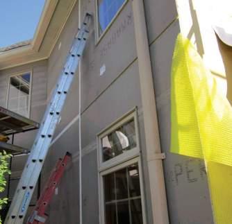 In our area we see a lot of transitions from stucco and synthetic stone, as well as from stucco to a horizontal siding, be it vinyl or fiber-cement.