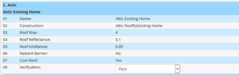 EXC-20 Section C: Attic Ceiling/Roof Assemblies: Roof Rise (pitch) Roof pitch is defined as the rise in vertical height divided by the run of horizontal distance of the roof surface.