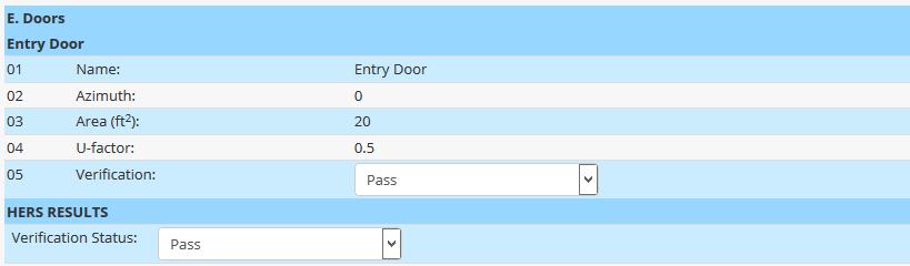 EXC-20 Section E Doors: Azimuth/Orientation Using a compass adjusted magnetic deviation (cell phone app s available) confirm that the door is