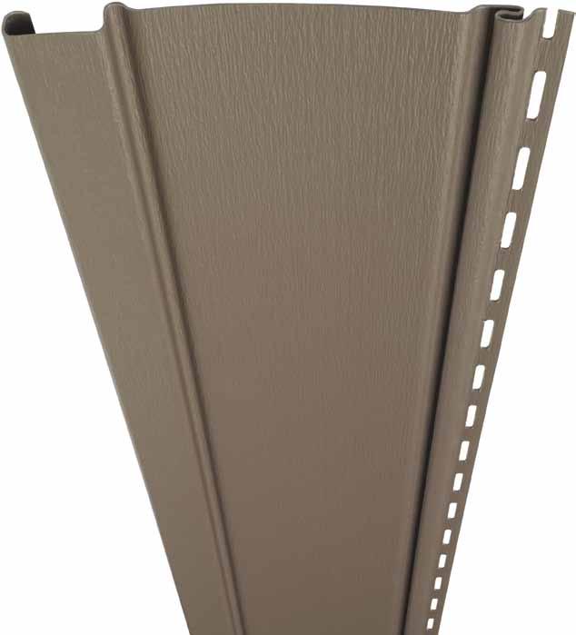 7" board+batten Designer Choice design New design and wider color choice combine to offer dramatic appeal..048 thickness Premium.048 thickness Tough, impact-resistant and exceptionally durable panel.