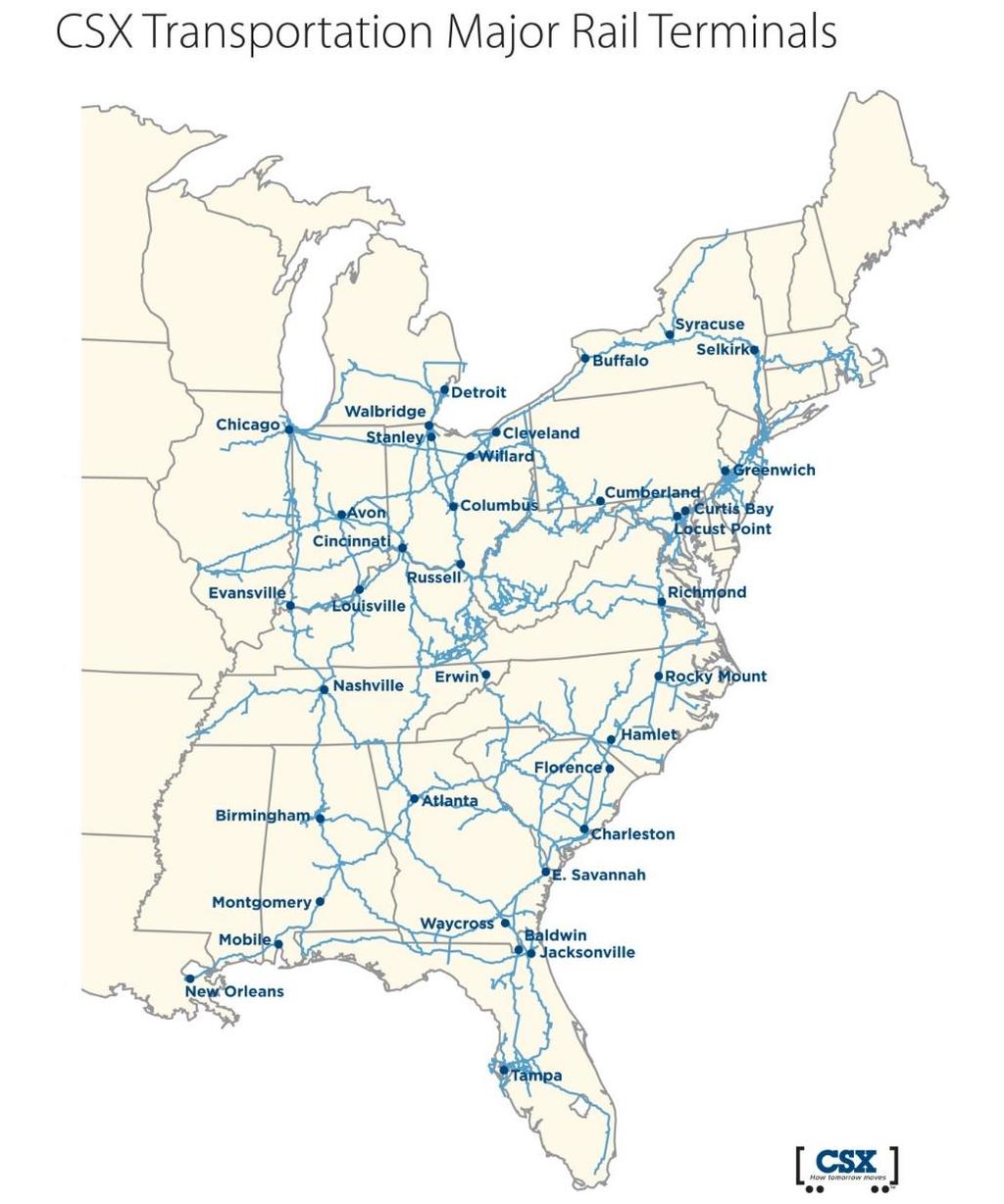 Carolina s railways Norfolk Southern and CSX