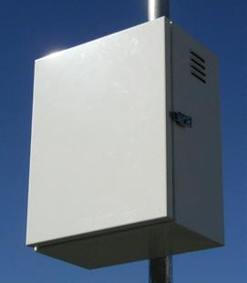 CUSTOM ENCLOSURES PROVIDE SUPERIOR PROTECTION FOR ELECTRICAL EQUIPMENT IN OUTDOOR APPLICATIONS POWER-FAB Enclosures are custom designed for pole, pad or wall mount applications
