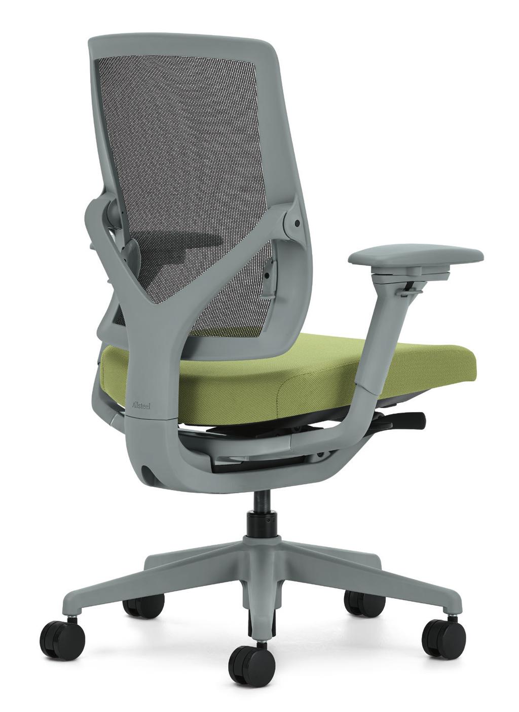 Designed by Marcus Koepke, the work chair features a contemporary, slim profile for any environment.