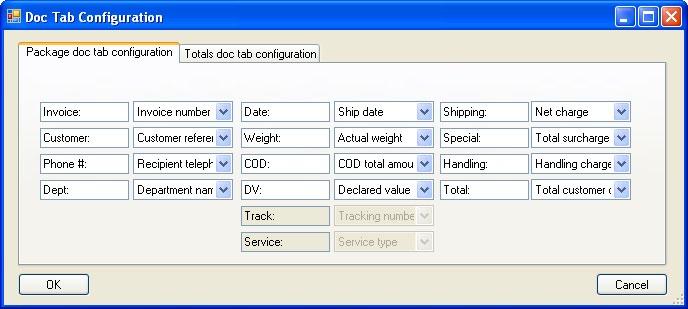 Customize Your Shipping Profiles Select Special Service Options Access Your Shipping Databases Send a Multiple-Piece Shipment Use the Hold File FedEx SmartPost (U.S. Only) Customize Doc-Tabs, continued Package doc tab configuration 1.