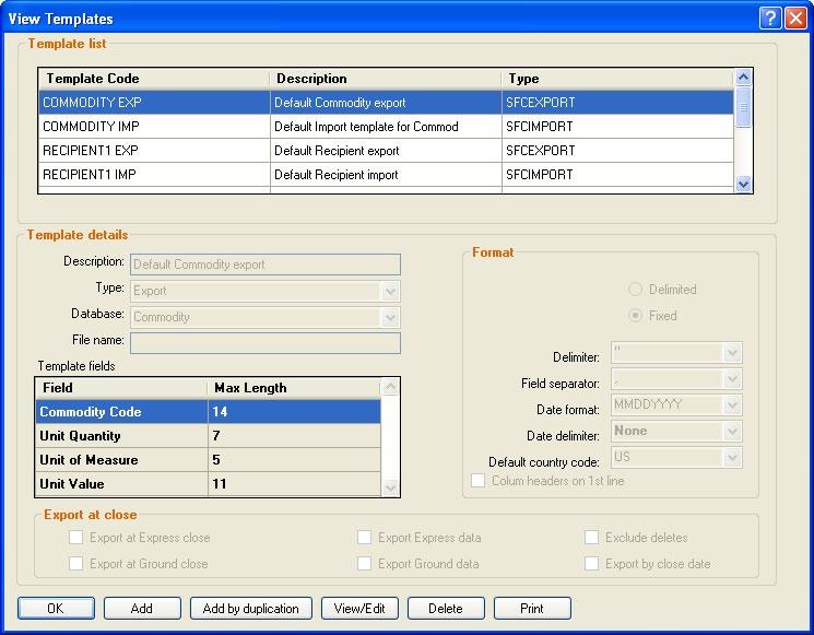 Customize Your Shipping Profiles Select Special Service Options Access Your Shipping Databases Send a Multiple-Piece Shipment Use the Hold File FedEx SmartPost (U.S. Only) Templates, continued Select a Template 1.