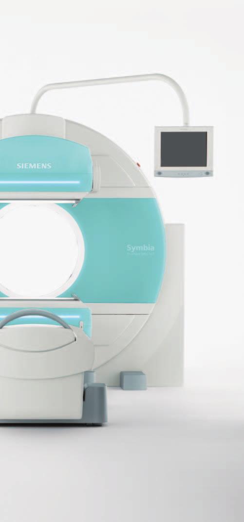 Symbia s flexible, scalable system architecture allows Siemens to offer a variety of models within the Symbia family, ranging from systems with attenuation correction to multislice-ct capabilities.