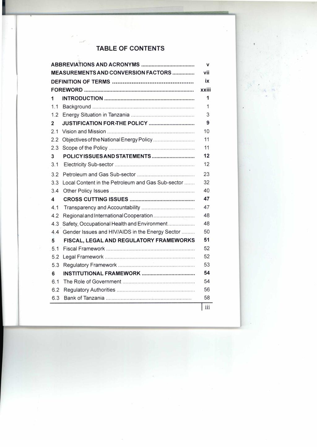 TABLE OF CONTENTS ABBREVIATIONS AND ACRONYMS MEASUREMENTS AND CONVERSION FACTORS vii DEFINITION OF TERMS ix FOREWORD xxiii 1 INTRODUCTION 1 1.1 Background 1 1.