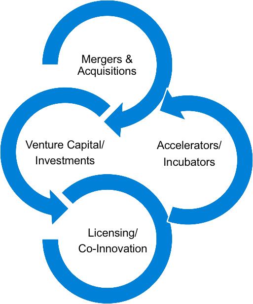 EXTERNAL INNOVATION APPROACHES Not all innovation needs to be or can be developed internally. Companies use a variety of external approaches for innovation as well.