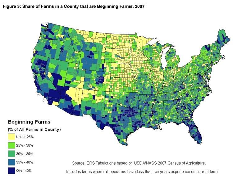 For example, in recent years, with size measured by the gross value of production classes, it is not until farms were in the range of $25,000 to $30,000 in production did the majority of farms have
