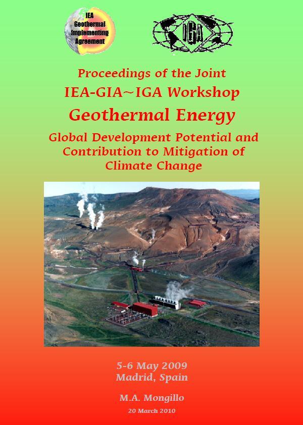 Highlighted Efforts Climate Change Mitigation IPCC (2011) Renewable Energy Special Report (SRREN) Geothermal Chapter