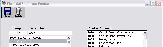 Jobs Set Up 97 You can group accounts to appear as one line on financial statements Modifying or Deleting Custom Account Groupings 1 Click the Group Description so that it appears in the edit box.