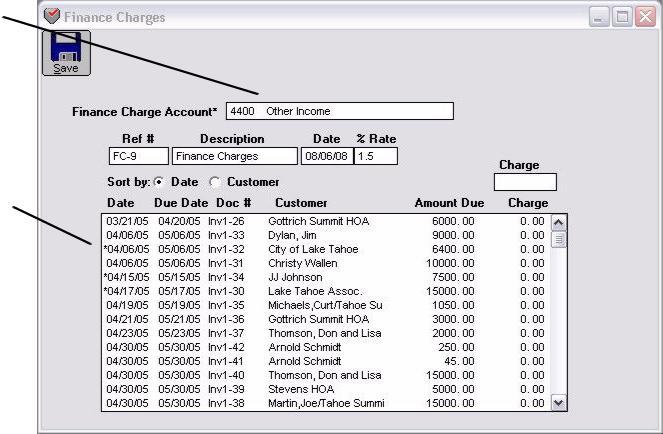 188 Chapter 8 Customer Transactions Recording Finance Charges 1 Click Finance Charges in the Command Center.