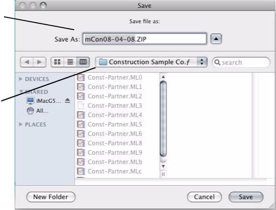 54 Chapter 3 Backing Up & Restoring Backing Up Your Company Files on Macintosh 1 Choose Backup Company from the File menu.