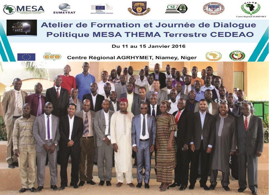 Seydou Traoré, responsible for the MESA training and Mr. Boubacar Sidikou, Niger MESA focal person.