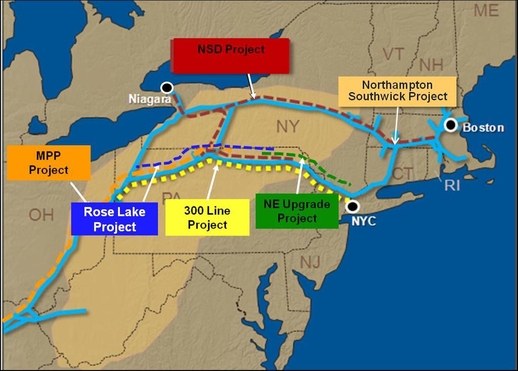 TGP Committed to Northeast Project Updates ~ $1.3 billion - new projects ~ 1.