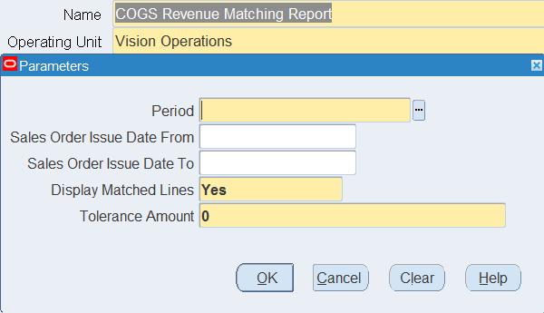 If you specify Yes, the report is restricted to matched lines. If you specify No, the report shows both matched and unmatched.