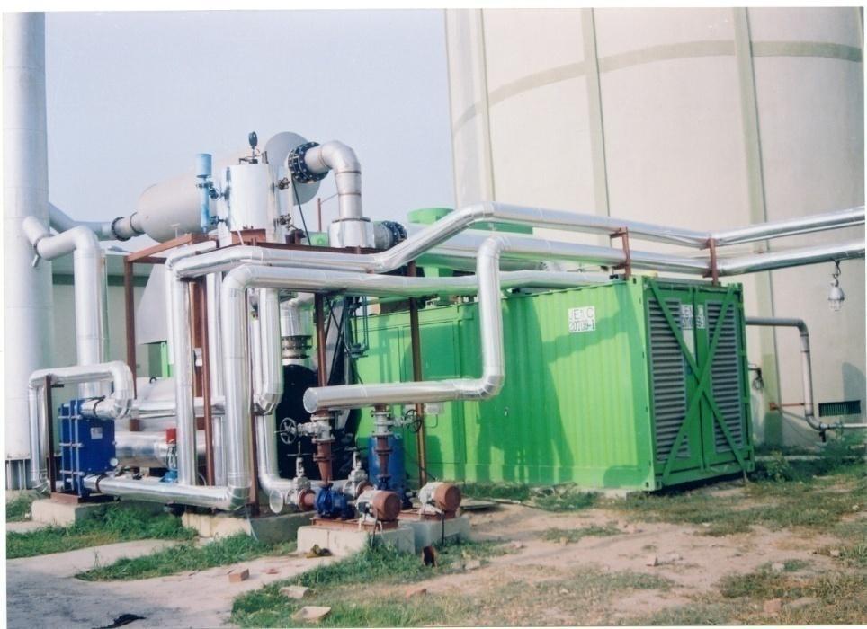 Biogas-fired 1 MW Gas Engine at