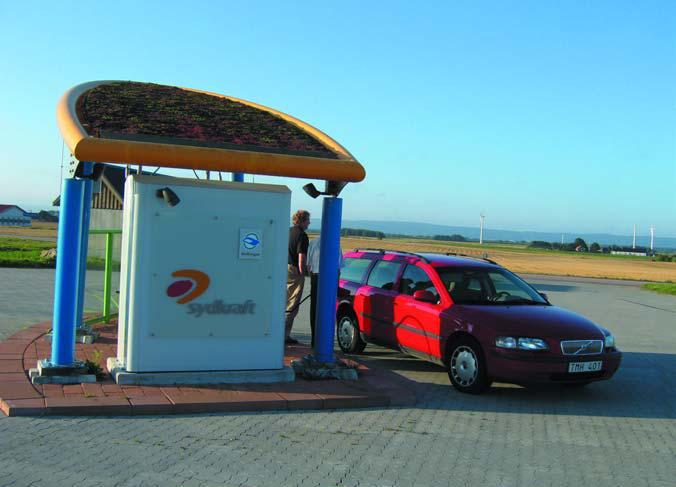 This Filling Station in Laholm (Sweden) supplies biogas via the