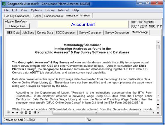 Main Tabs 11 4 Using the Geographic Assessor Software and Databases 4.