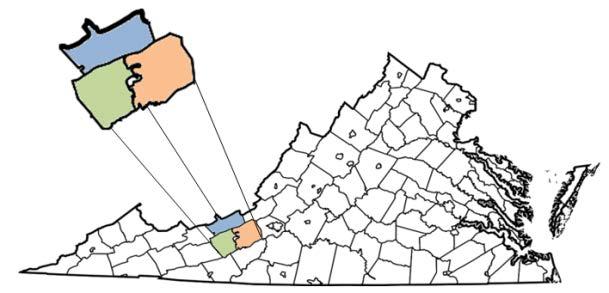 TRI-COUNTY BACKGROUND & CHARACTERISTICS The three counties that are the focus of this plan are part of the New River Valley (NRV) region in Virginia and are comprised of Giles, Montgomery, and