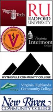 College (Bristol, VA) Virginia Highlands Community College (Abdingdon, VA) Wytheville Community College (Wytheville, VA) Emory and Henry College (Emory, VA) Washington County Adult Skill Center