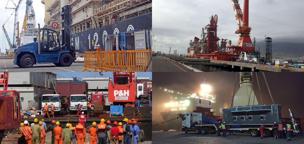 appointed to handle the port which consisted of freight, crew movements, technical suppliers, bunker delivery,