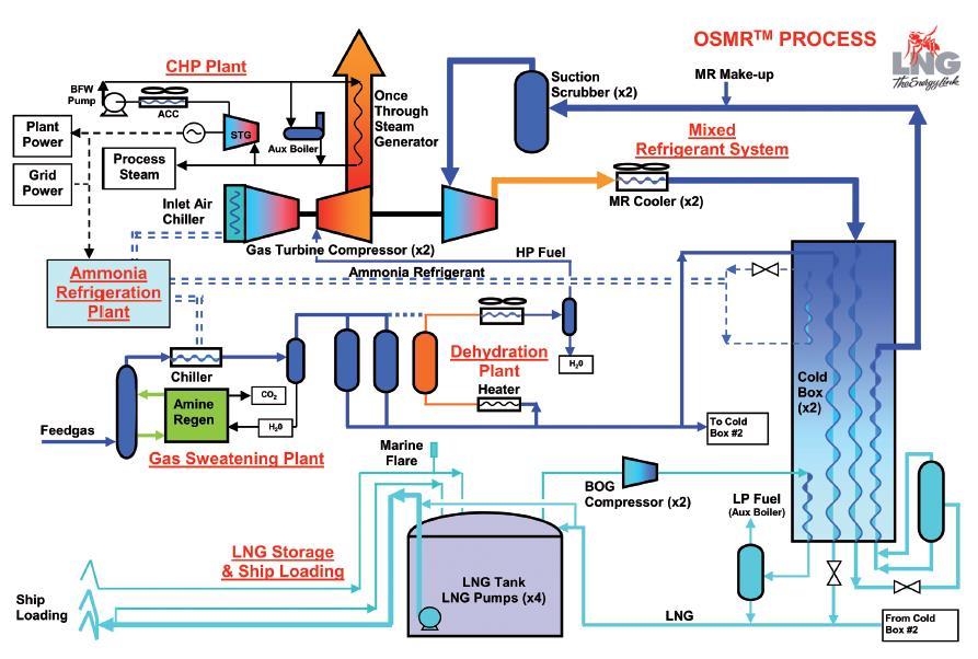 Possible LNG Plant Schematic Optimized Single