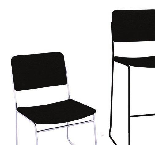 FURNITURE Standard Chairs A. Side chair, black B.