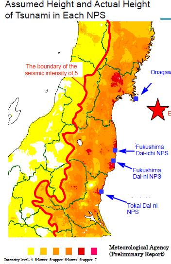 Daiichi: Flooded destructively Fukushima Dai-ichi Fukushima Dai-ni Tokai Dai-ni Fukushima