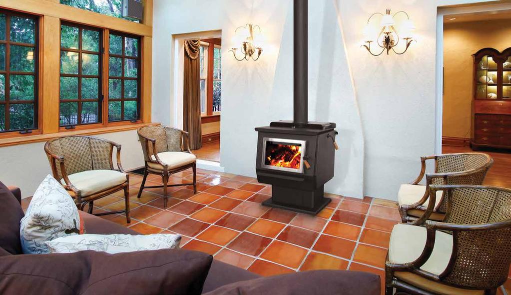 PRINESS orrect Firebox Size It is important that you pick the correct stove size to heat your home. The, at 2.85 cu. ft., has a larger size firebox.