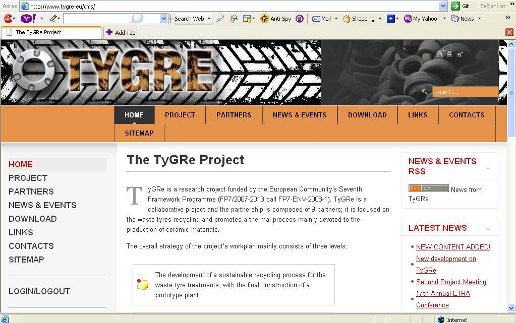 TYGRE WEB SITE