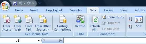 Productivity CRM Is Refreshing Within Excel