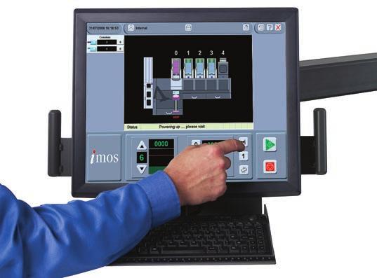 controlled by the touch screen software, enabling any change of job to be achieved in the time it takes to load