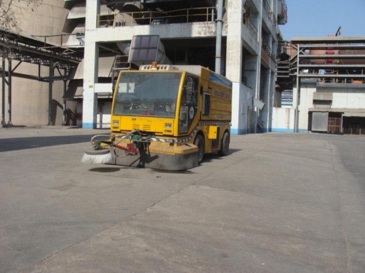 Page 8 of Concreted Road & Road Sweeping Machines Mobile Water Sprinkler Water Management: No waste water is being/will be generated from cement manufacturing process, as it is based on dry process
