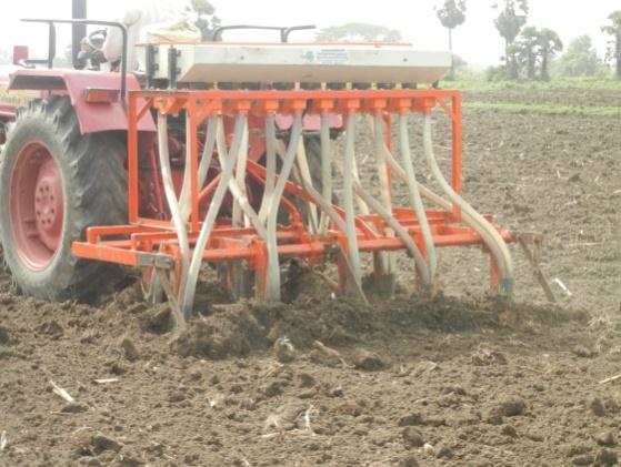 Direct seeding of rice Direct seed drilling above 2.