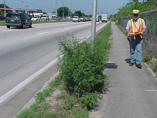This is a Facility Type 4 (Urban Arterial). The desired roadside mowing height is 9 inches maximum.