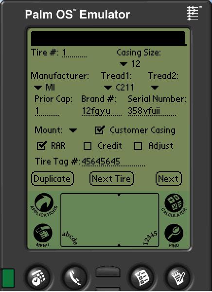Retread Work Order Entry Using a Palm Pilot The Data Exchange module has the ability to accept Retread Work Orders from palm devices.