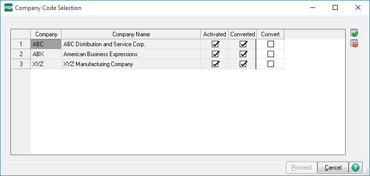 Piecework for Payroll & TimeCard 9 Multi-Convert Data: Multiple Companies can be converted at the same time for a given Enhancement.