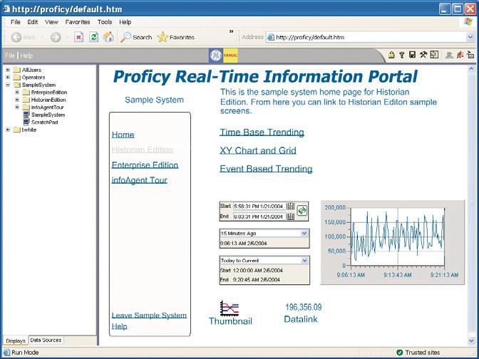 Historian Edition provides users with a comprehensive solution for visualizing and analyzing time-based data from throughout the plant.