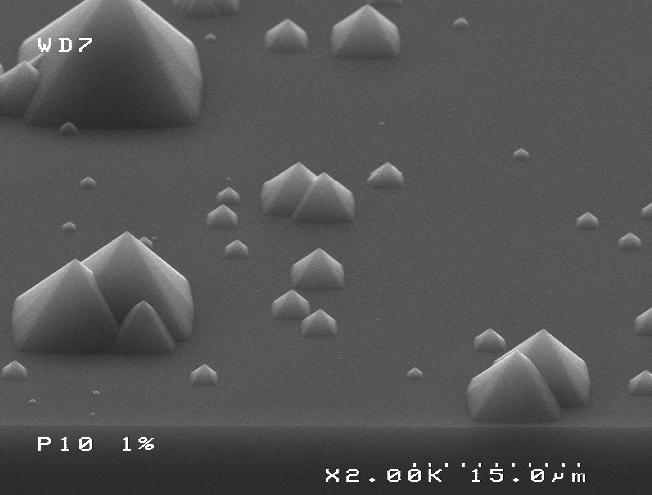 Bulk starting material Selective Wet etch on P+
