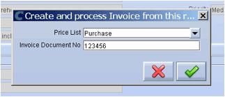 Follow the forms guidance, enter the invoice number and price list And the vendor Invoice is created in draft ready